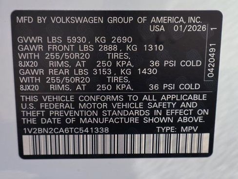 New 2026 Volkswagen Atlas SEL AWD/4WD image 27