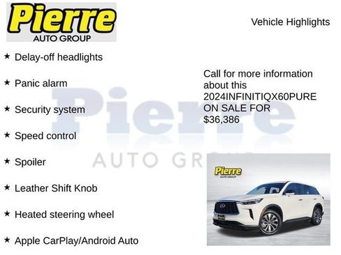 Used 2024 INFINITI QX60 Pure AWD/4WD image 22