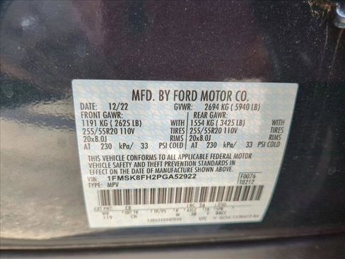 Used 2023 Ford Explorer Limited w/ Equipment Group 301A image 14