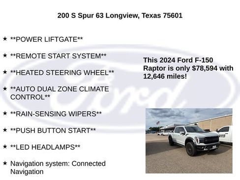 Used 2024 Ford F150 Raptor AWD/4WD image 15