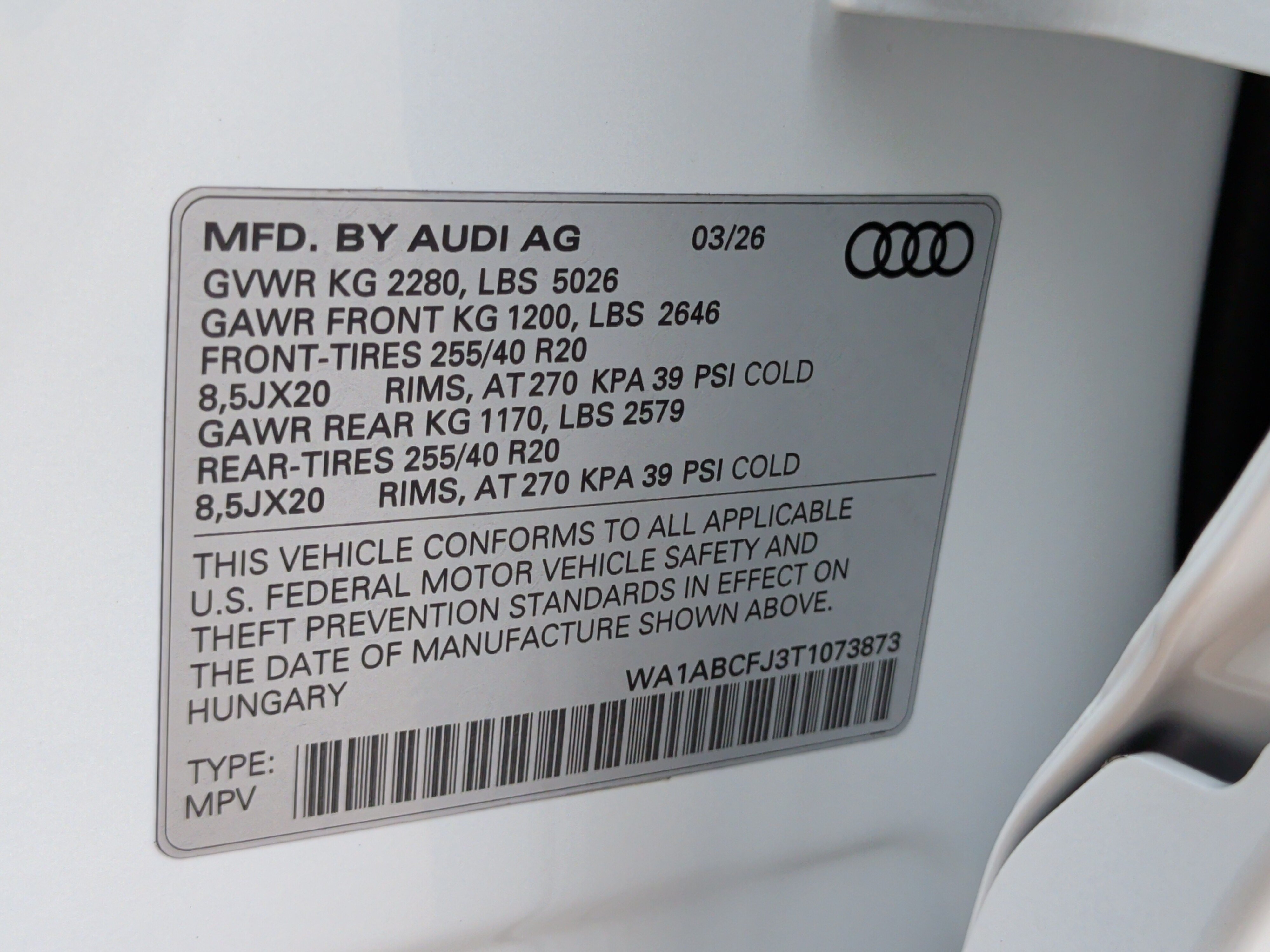 Used 2026 Audi Q3 quattro 2.0T w/ 20" Wheel Package AWD/4WD image 45