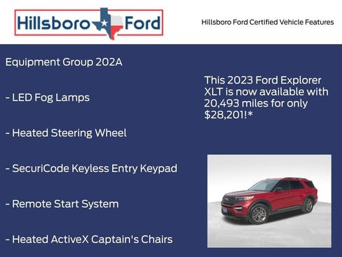 Certified 2023 Ford Explorer XLT w/ Equipment Group 202A image 5
