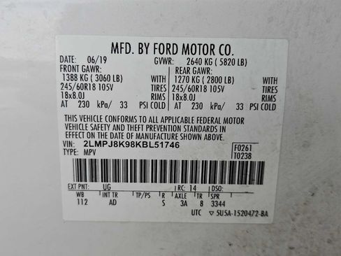 Used 2019 Lincoln Nautilus Select AWD/4WD image 31