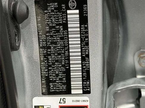 Certified 2020 Toyota Camry XLE image 27