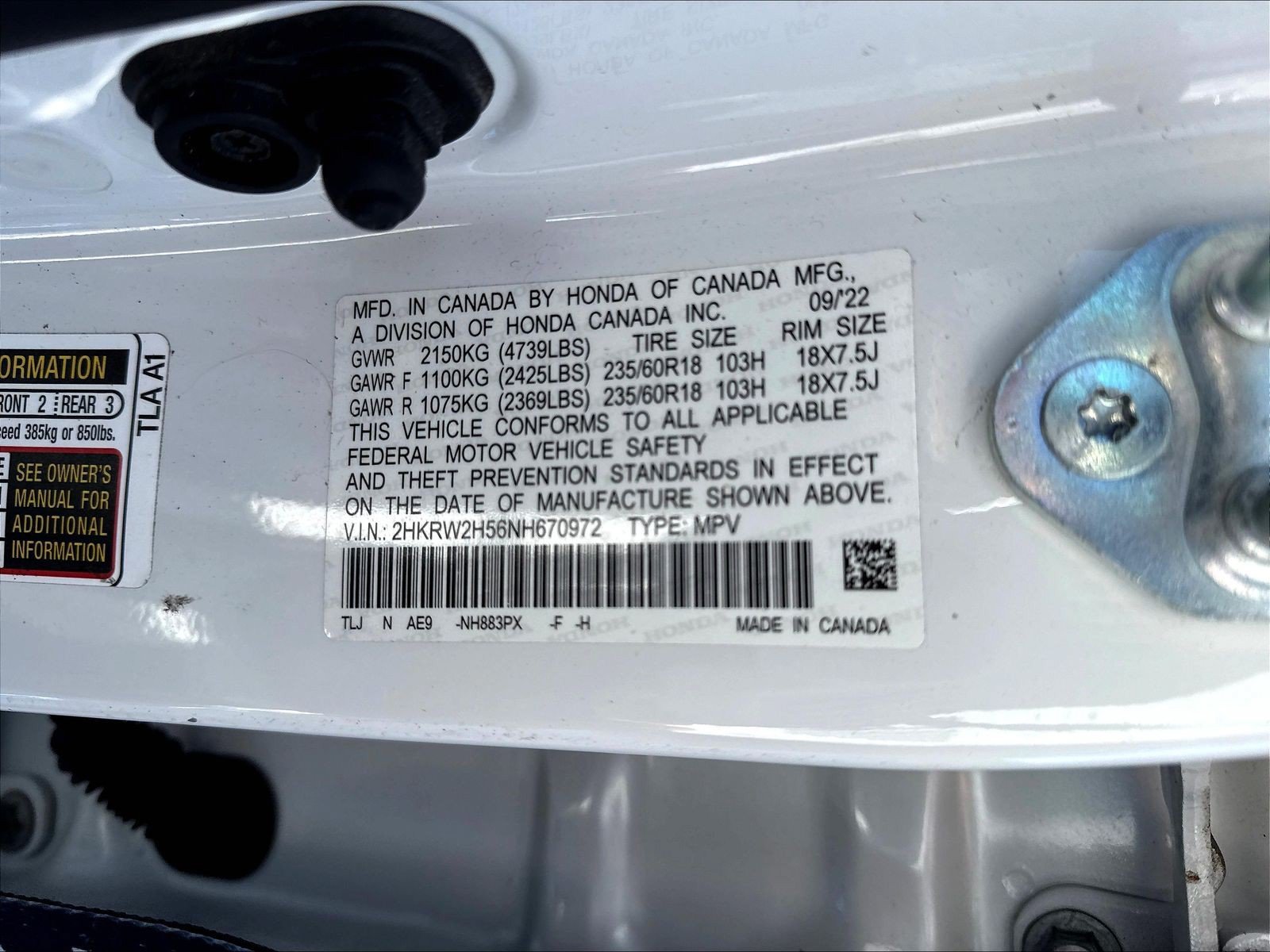 Used 2022 Honda CR-V EX image 22