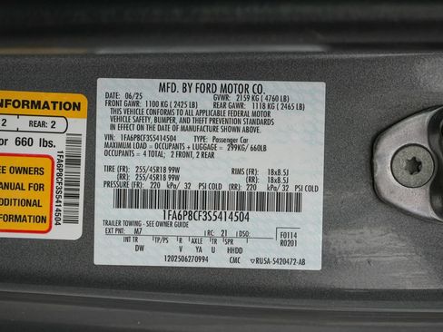 Certified 2025 Ford Mustang GT RWD image 28