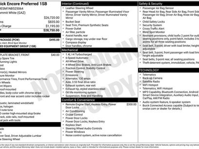 Used 2022 Buick Encore Preferred w/ Safety Package