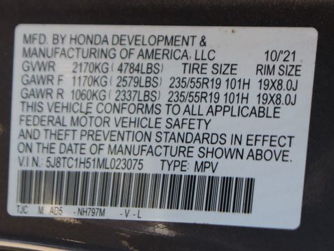 Used 2021 Acura RDX FWD w/ Technology Package image 49