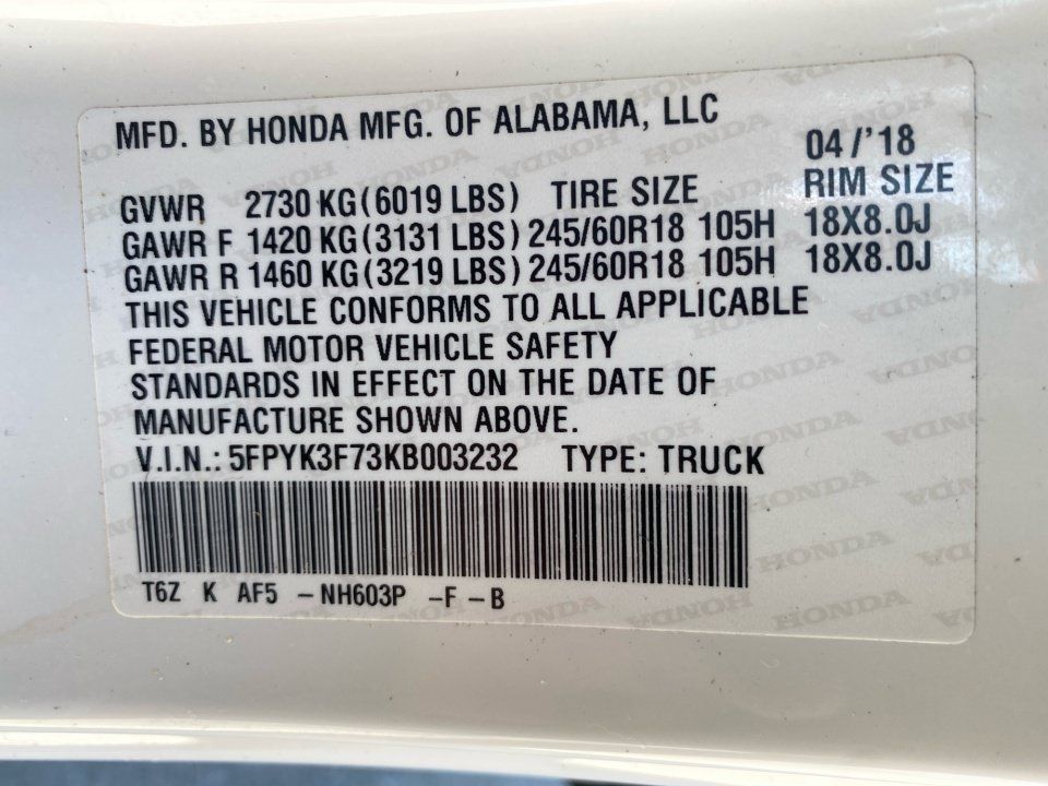 Used 2019 Honda Ridgeline RTL-E image 39