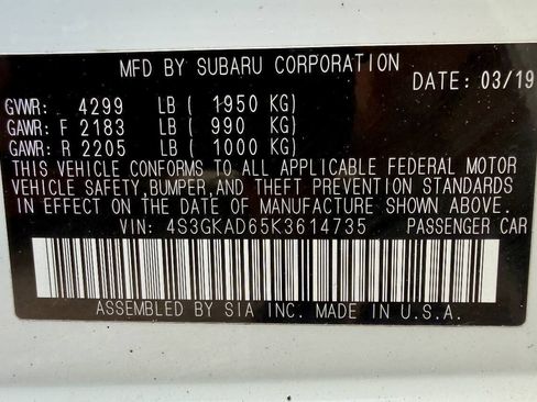 Used 2019 Subaru Impreza 2.0i Premium w/ Eyesight & BSD/Rcta & SRF AWD/4WD image 43