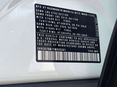 New 2026 Volkswagen Tiguan S FWD image 25