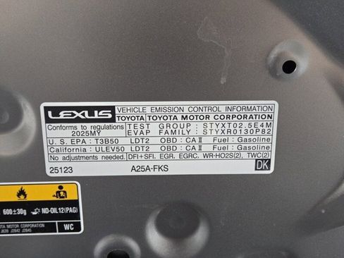 Certified 2025 Lexus NX 250 AWD w/ Cold Area Package image 28