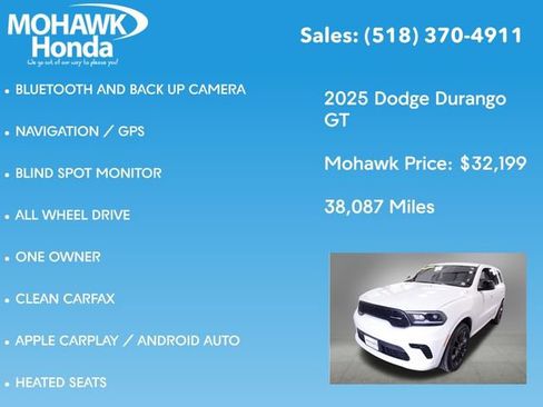 Used 2025 Dodge Durango GT AWD/4WD image 7