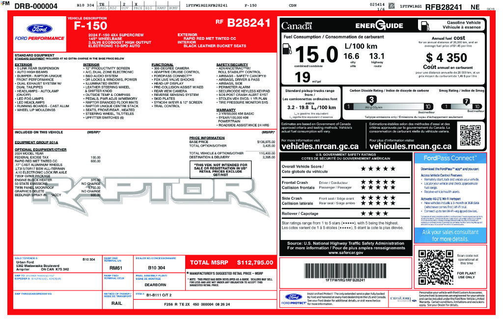 Used 2024 Ford F150 Raptor AWD/4WD image 26