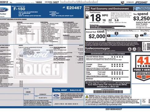 Used 2018 Ford F150 XL w/ Equipment Group 101A Mid AWD/4WD image 29