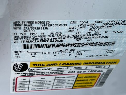 Used 2024 Ford Expedition Max Limited AWD/4WD image 34