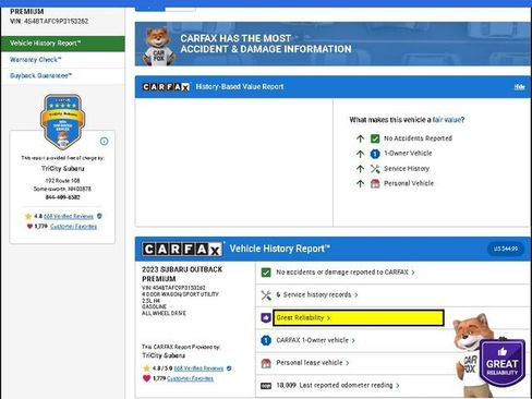 Used 2023 Subaru Outback Premium image 3