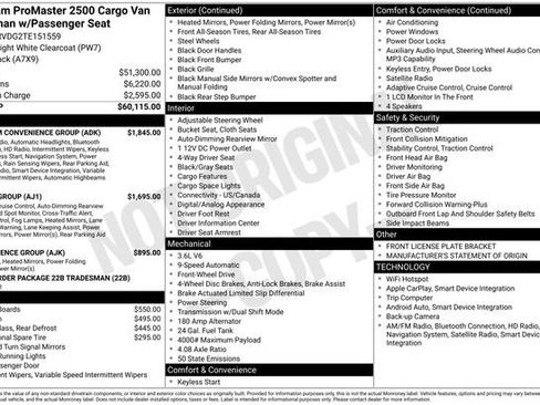 New 2026 RAM ProMaster 2500 w/ Premium Convenience Group image 5