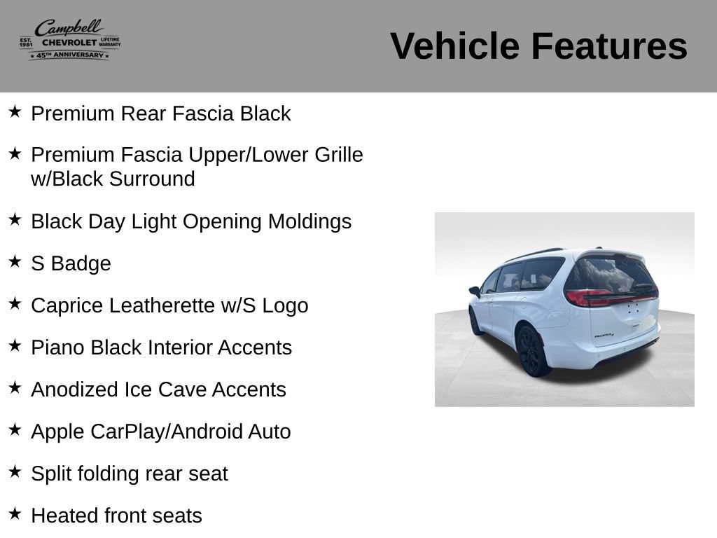 Used 2024 Chrysler Pacifica Touring-L w/ S Appearance Package FWD image 16