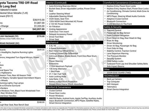 Used 2022 Toyota Tacoma TRD Off-Road w/ Technology Package image 26