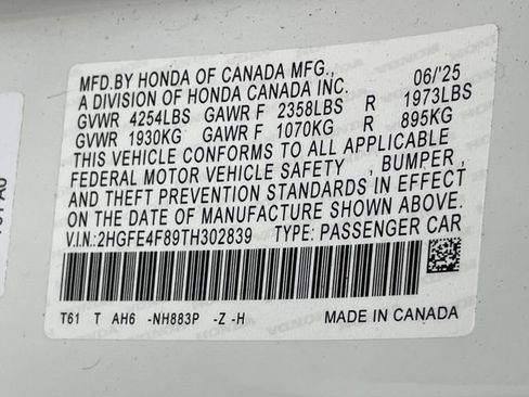 Certified 2026 Honda Civic Sport image 29