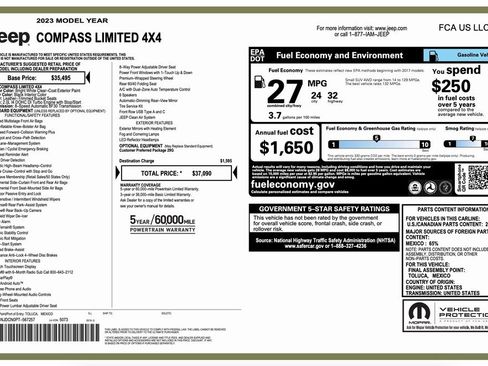 Certified 2023 Jeep Compass Limited image 2