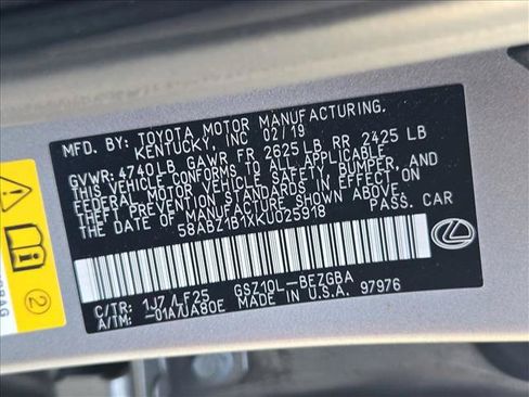 Used 2019 Lexus ES 350 F Sport w/ Accessory Package 2 FWD image 15