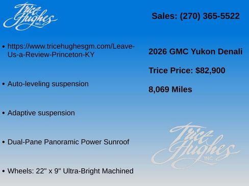 Used 2026 GMC Yukon Denali w/ Sun & Power Step Package AWD/4WD image 14