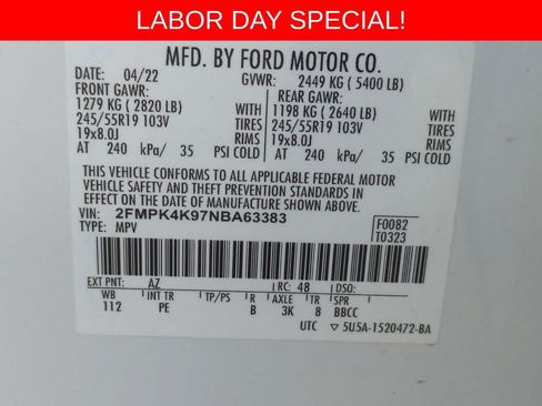 Used 2022 Ford Edge Titanium w/ Equipment Group 301A AWD/4WD image 35
