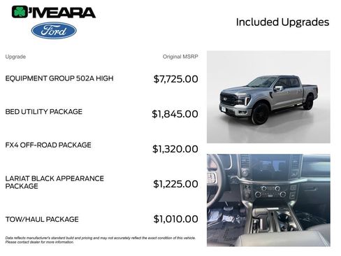 New 2025 Ford F150 Lariat w/ Equipment Group 502A High AWD/4WD image 4