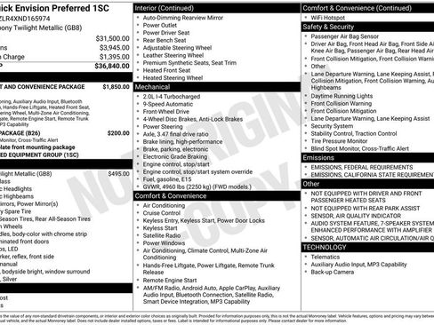 Certified 2022 Buick Envision Preferred image 16