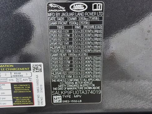 New 2026 Land Rover Range Rover SE AWD/4WD image 34