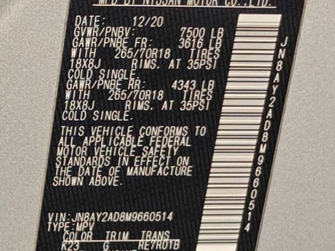 Used 2021 Nissan Armada SV image 57