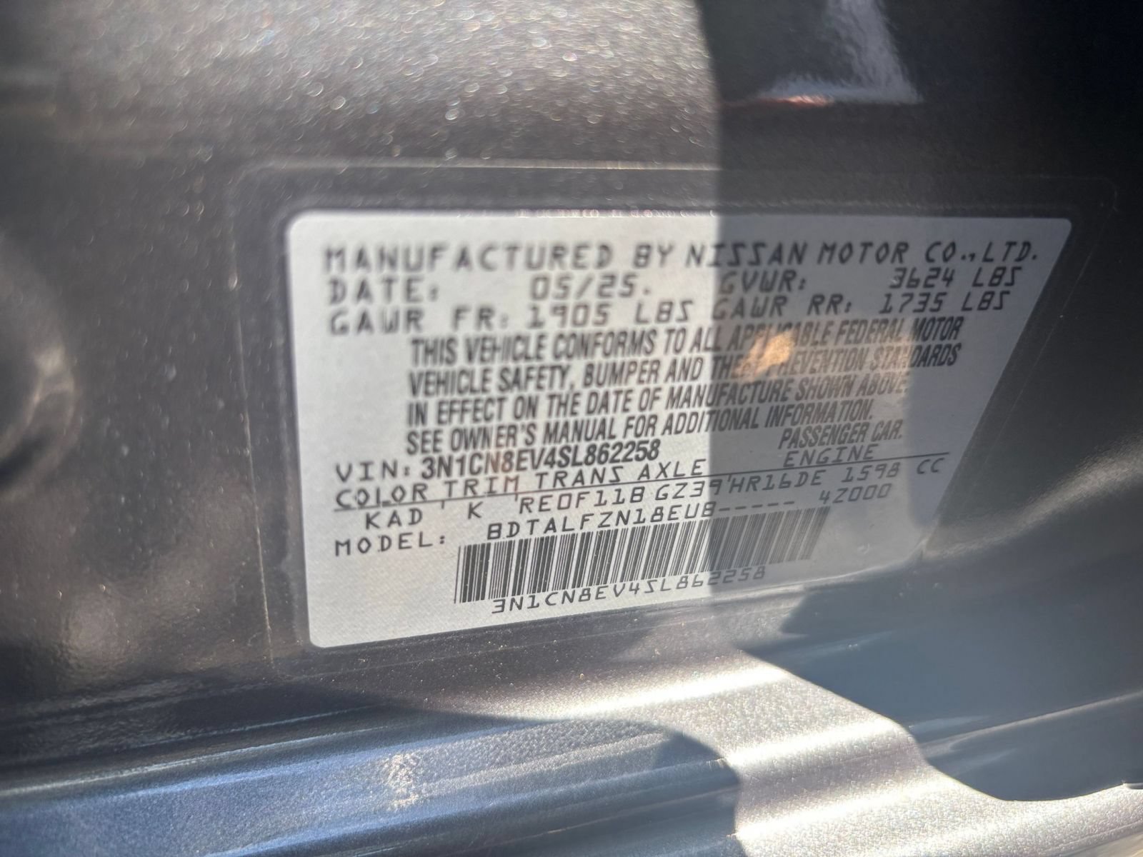 Used 2025 Nissan Versa SV FWD image 26
