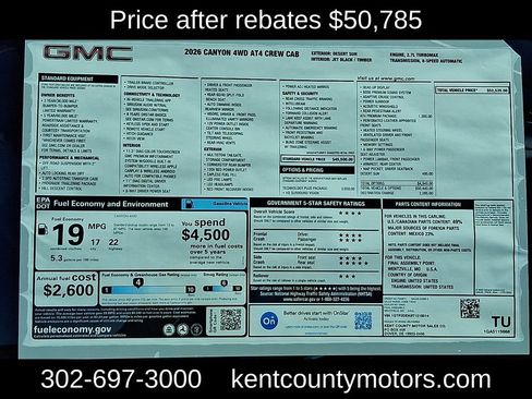 New 2026 GMC Canyon AT4 w/ Technology Plus Package AWD/4WD image 25