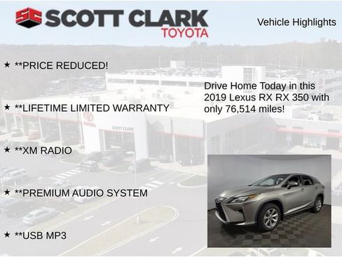 Used 2019 Lexus RX 350 FWD w/ Accessory Package image 13