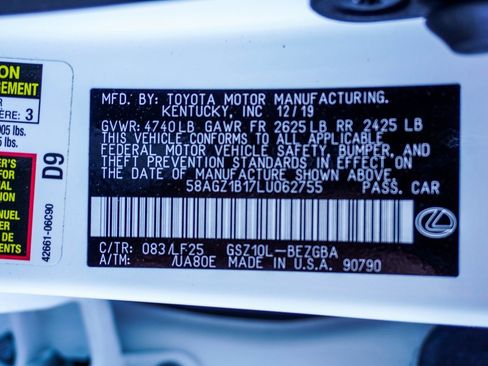 Used 2020 Lexus ES 350 F Sport w/ Accessory Package 2 image 28