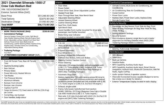 Used 2021 Chevrolet Silverado 1500 LT w/ Work Truck Package AWD/4WD image 30