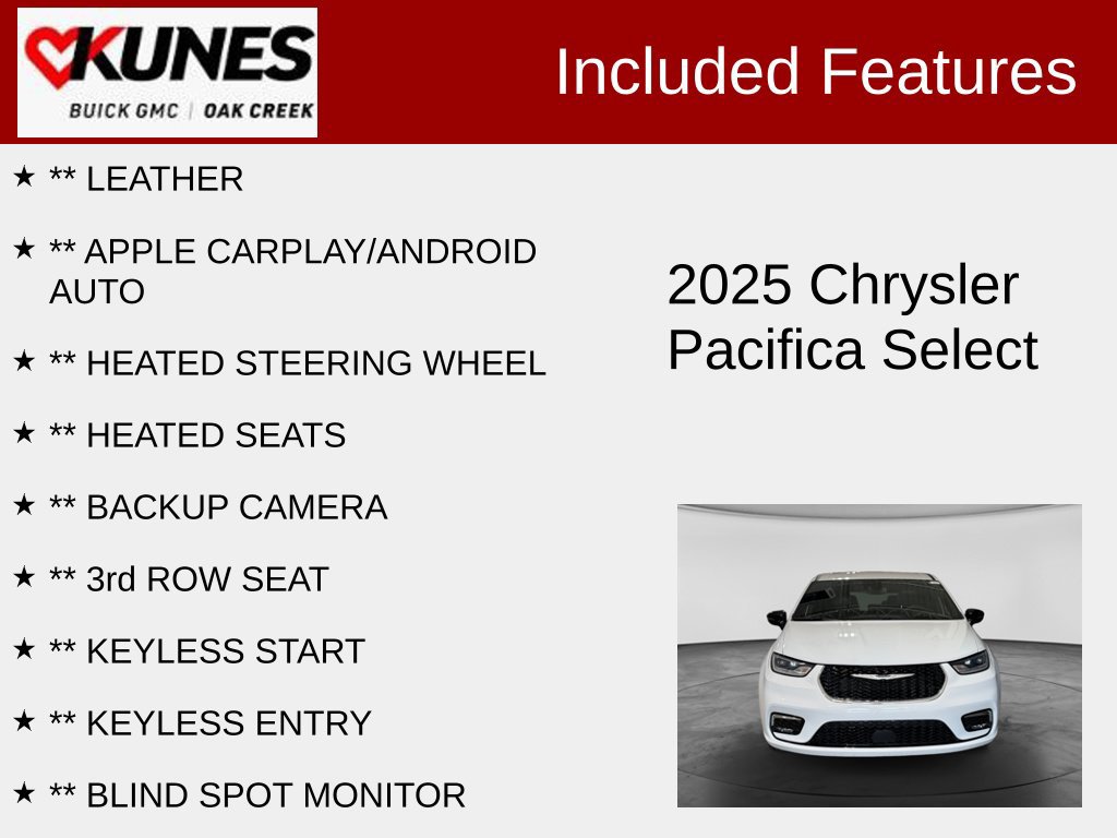 Used 2025 Chrysler Pacifica Select FWD image 2