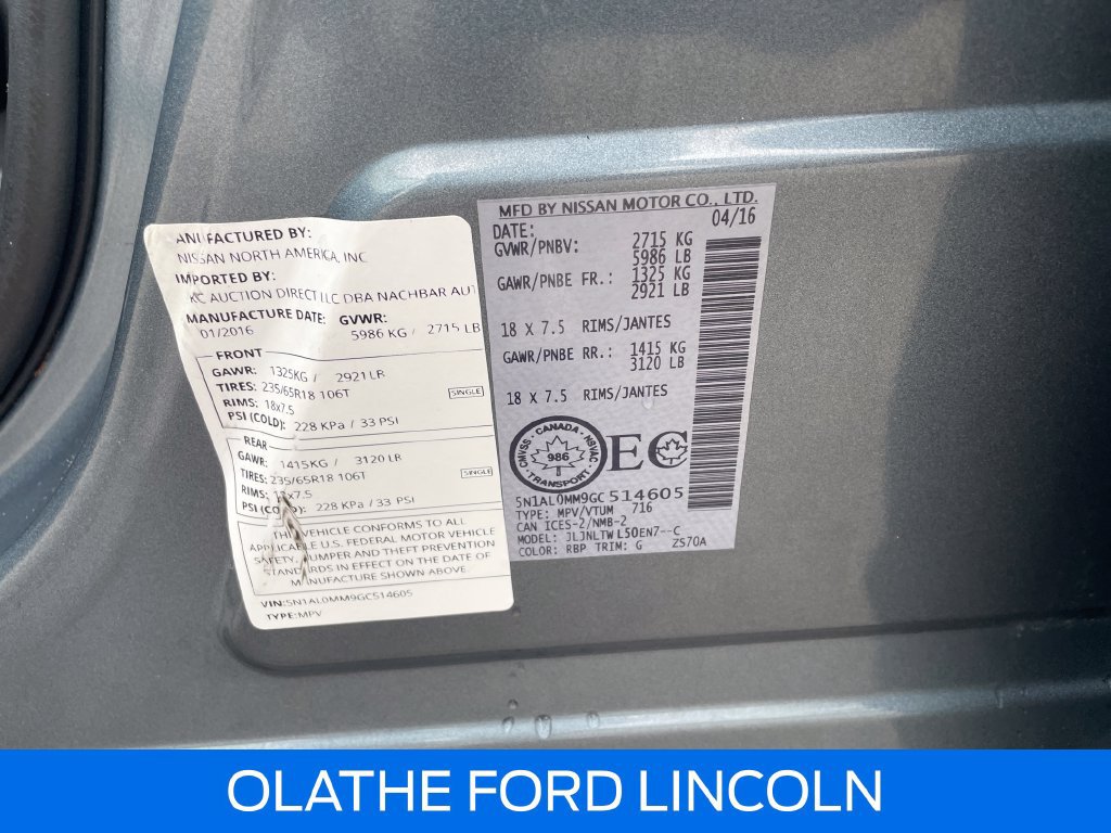 Used 2016 INFINITI QX60 Luxe AWD/4WD image 19