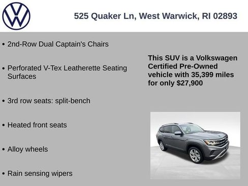 Certified 2022 Volkswagen Atlas SE image 19