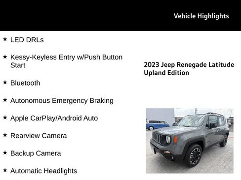 Used 2023 Jeep Renegade Latitude AWD/4WD image 26