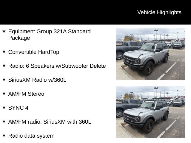 Used 2023 Ford Bronco Black Diamond AWD/4WD image 7