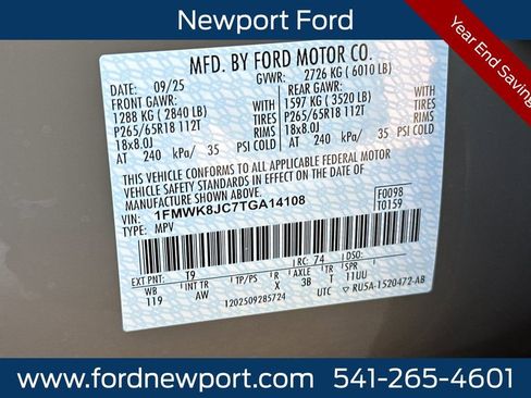 New 2026 Ford Explorer Tremor w/ Tremor Ultimate Package image 32