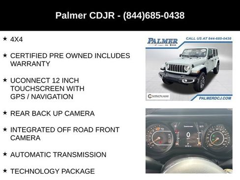 Certified 2024 Jeep Wrangler Sahara w/ Technology Group image 6