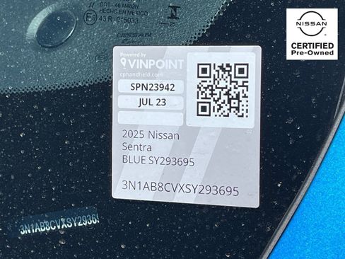 Certified 2025 Nissan Sentra SV FWD image 30