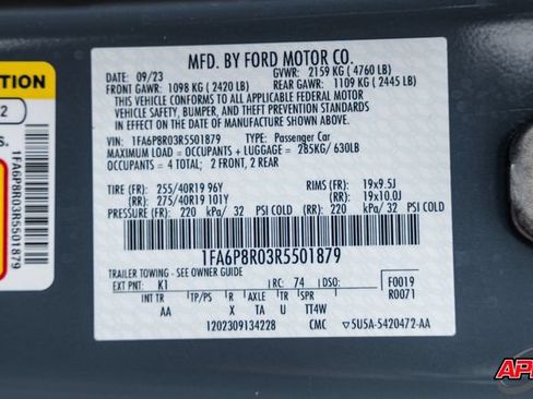 Used 2024 Ford Mustang Dark Horse RWD image 84