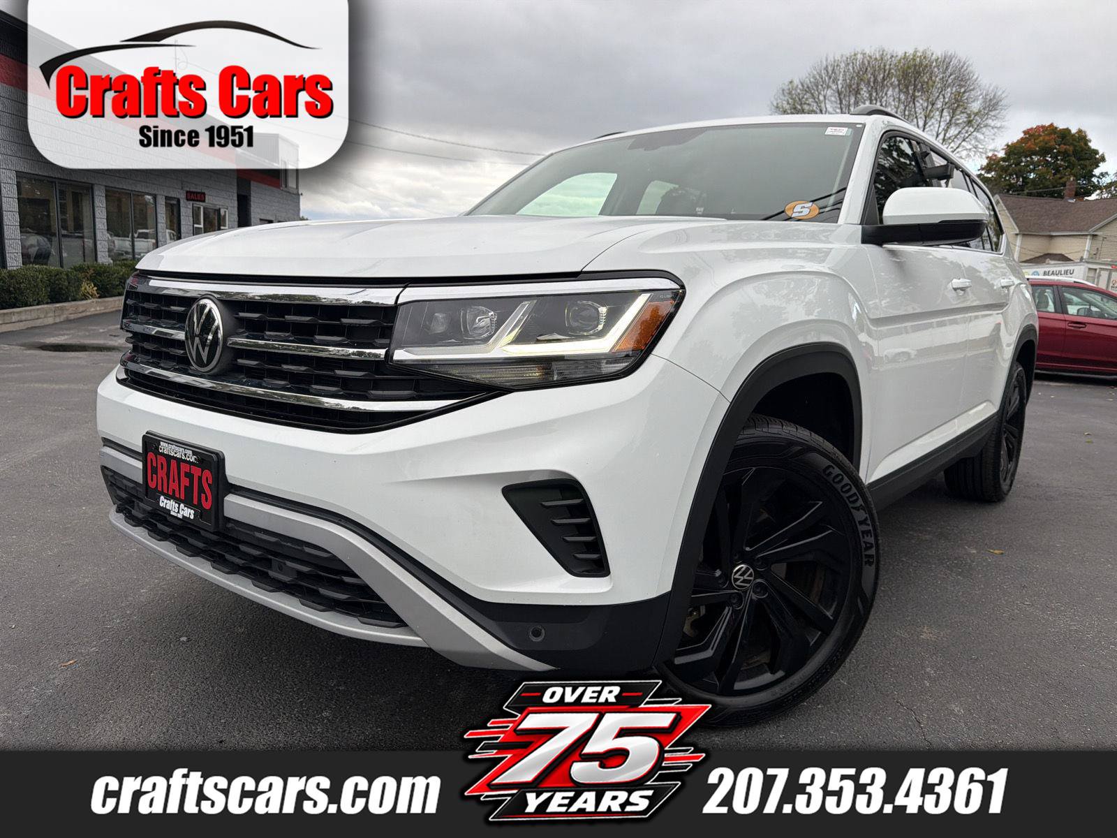 Used 2023 Volkswagen Atlas SE w/ Black Wheel Package AWD/4WD image 1