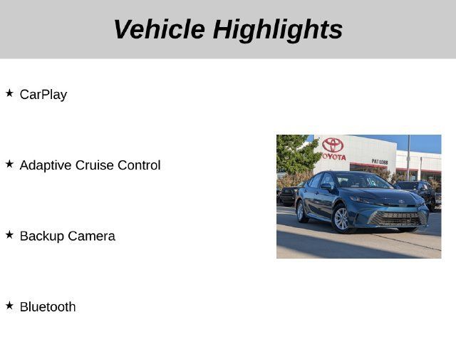 Used 2025 Toyota Camry LE w/ Convenience Package FWD image 5