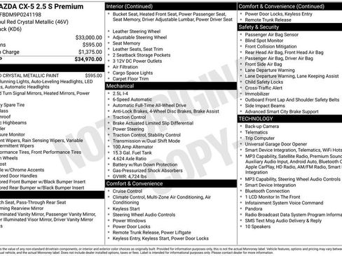 Certified 2023 MAZDA CX-5 AWD 2.5 S w/ Premium Package image 6